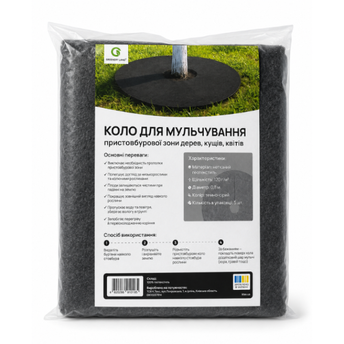 Пристовбурові кола з rPET полотна Greenery Land™